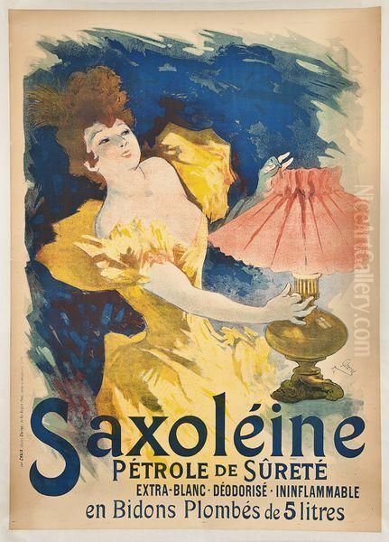 Saxoleine Oil Painting by Jules Cheret