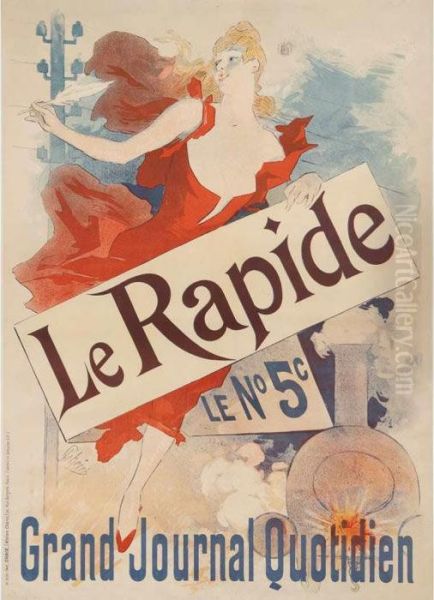 Le Rapide Oil Painting by Jules Cheret