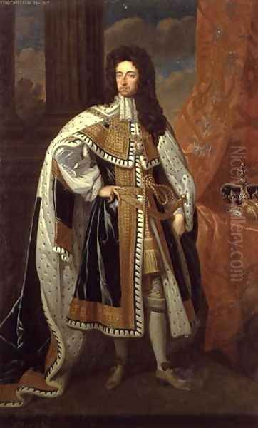 Portrait of King William III 1650-1702 Oil Painting by Sir Godfrey Kneller