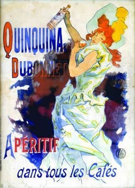 Quinquina Dubonnet Oil Painting by Jules Cheret