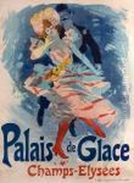 Palais De Glace Oil Painting by Jules Cheret