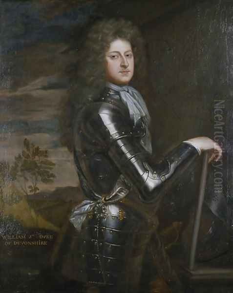 Portrait of William Cavendish 1st Duke of Devonshire 2 Oil Painting by Sir Godfrey Kneller