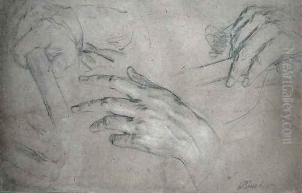 Study for the hands of a commander Oil Painting by Sir Godfrey Kneller