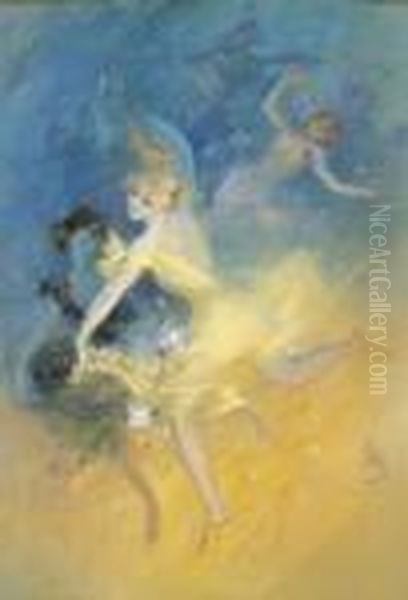 Danseuses Oil Painting by Jules Cheret