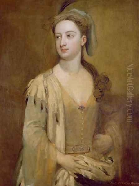 A Woman called Lady Mary Wortley Montagu Oil Painting by Sir Godfrey Kneller