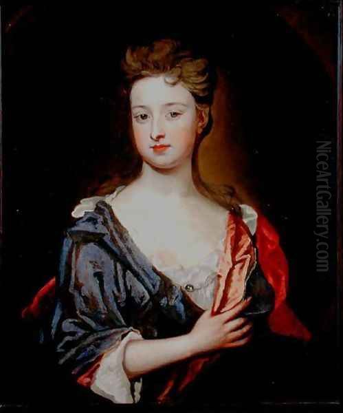 Portrait of a Young Woman Oil Painting by Sir Godfrey Kneller