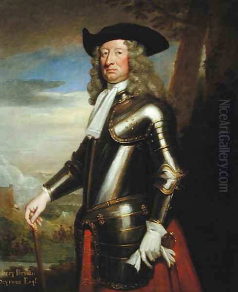 Henry Seymour Portman 1637-1728 Oil Painting by Sir Godfrey Kneller