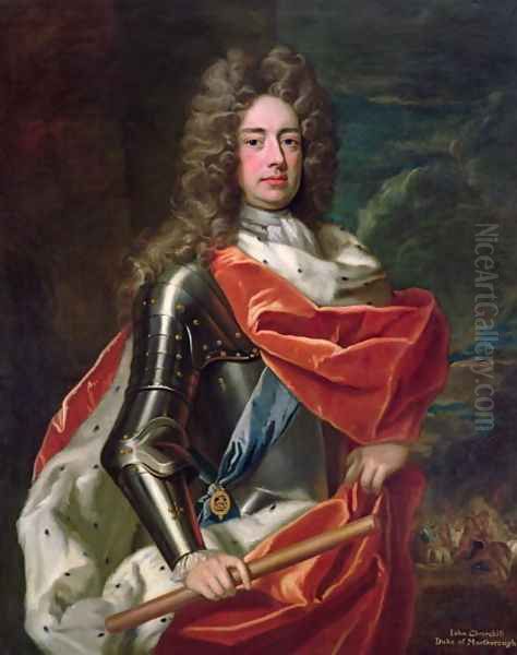 Portrait of John Churchill 1650-1722 1st Duke of Marlborough Oil Painting by Sir Godfrey Kneller