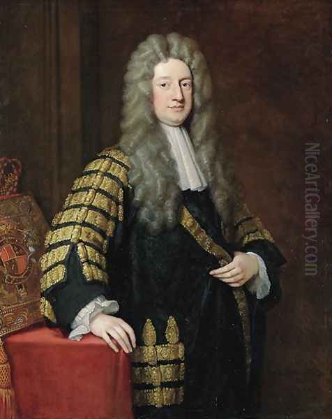 Portrait of William 1st Earl Cowper by Sir Godfrey Kneller