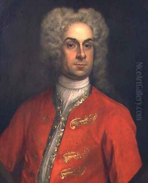 Sir Charles Hoghton Oil Painting by Sir Godfrey Kneller