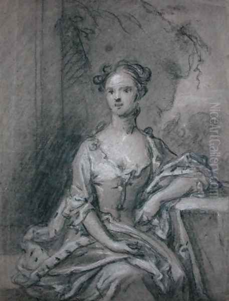 Study for a portrait of a Lady Oil Painting by Sir Godfrey Kneller