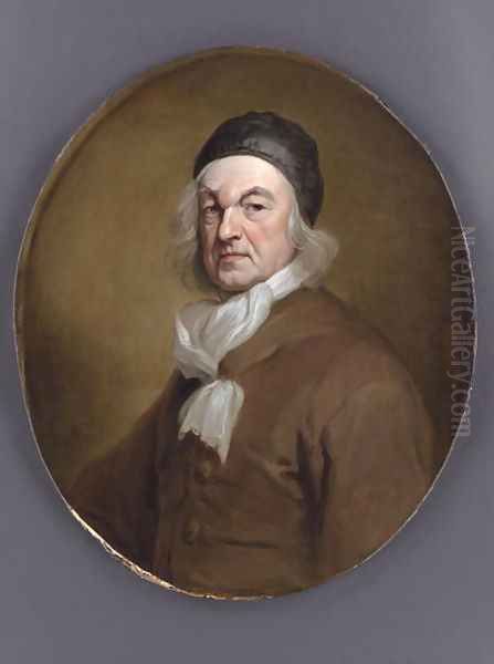 Portrait of Charles de Marguetel de Saint Denis de Saint Evremond Oil Painting by Sir Godfrey Kneller