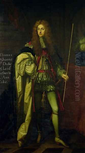 Portrait of Thomas Osborne 1st Duke of Leeds 1631-1712 Oil Painting by Sir Godfrey Kneller