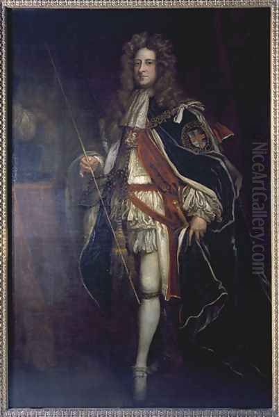 Portrait of William Cavendish 1st Duke of Devonshire Oil Painting by Sir Godfrey Kneller