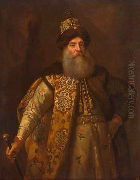 Portrait of Pyotr Potyomkin Oil Painting by Sir Godfrey Kneller