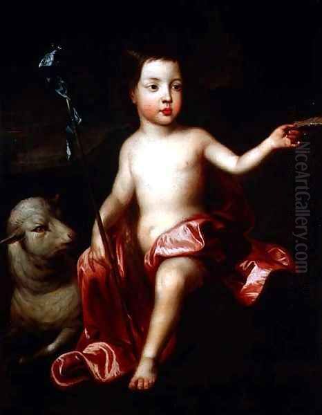 St John the Baptist in the Wilderness Oil Painting by Sir Godfrey Kneller