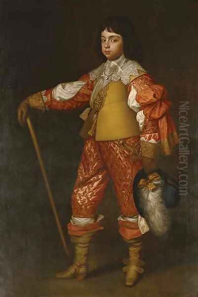 Portrait of Charles, Prince of Wales (1630-85), later King Charles II Oil Painting by Sir Godfrey Kneller