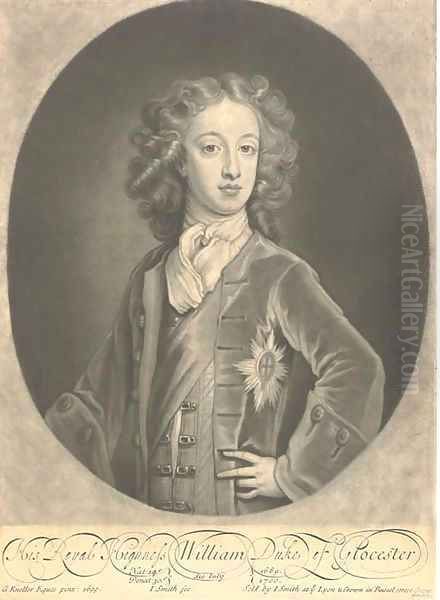 William Duke of Glocester Oil Painting by Sir Godfrey Kneller