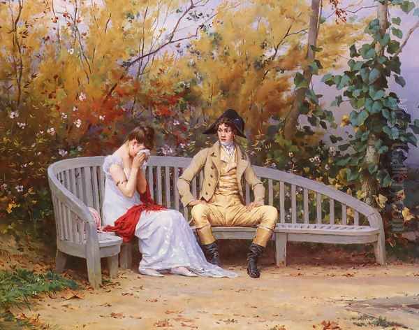 Le Dispute (The Argument) Oil Painting by Frederick Hendrik Kaemmerer