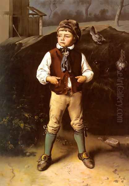 Der Dorfprinz (The Village Prince) Oil Painting by Ludwig Knaus