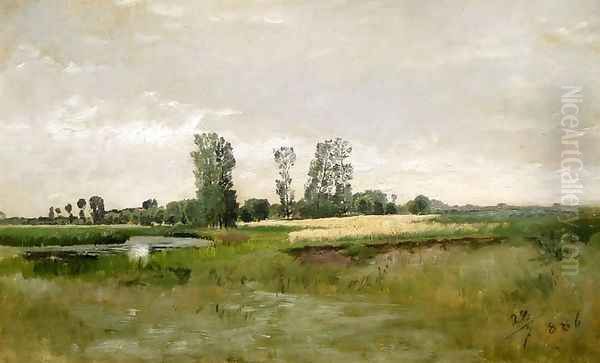 Summer landscape Oil Painting by Roman Kochanowski