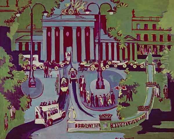 The Brandenburg Gate Berlin Oil Painting by Ernst Ludwig Kirchner