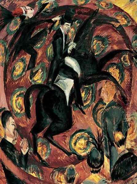 Circus Rider Oil Painting by Ernst Ludwig Kirchner