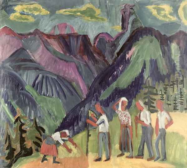 Bergheuer Oil Painting by Ernst Ludwig Kirchner