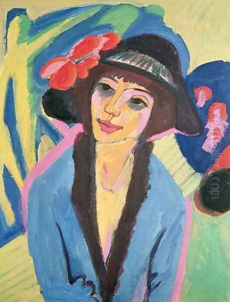 Portrait of Gerda Oil Painting by Ernst Ludwig Kirchner