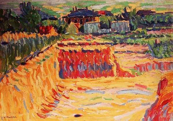 The Loam Pit 2 Oil Painting by Ernst Ludwig Kirchner