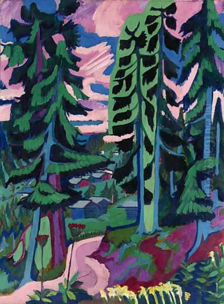 Wildboden Oil Painting by Ernst Ludwig Kirchner