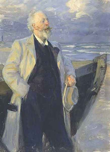 Hrlger Drachman2 Oil Painting by Peder Severin Kroyer