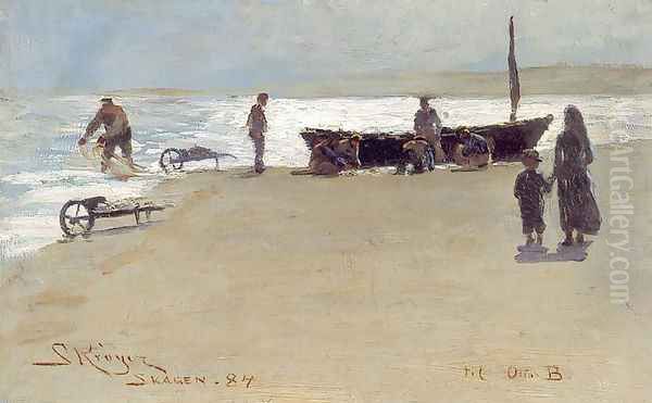 Skagen Oil Painting by Peder Severin Kroyer