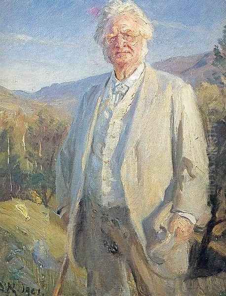 Björnstjerne Björnson Oil Painting by Peder Severin Kroyer