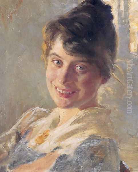 Marie Krryer2 Oil Painting by Peder Severin Kroyer