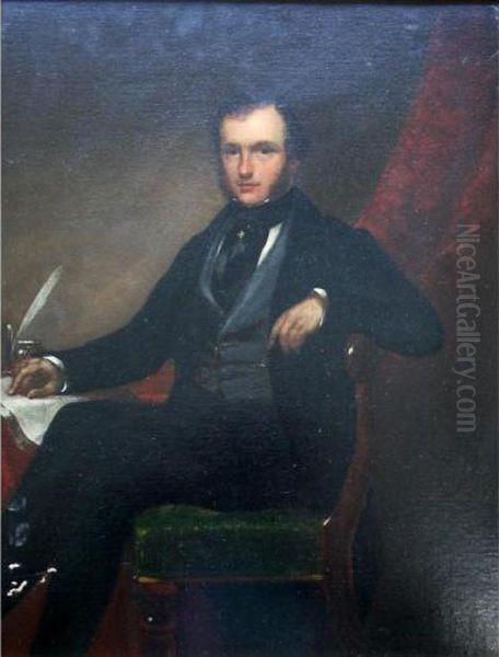 Portrait Of A Gentleman Oil Painting by George Chinnery