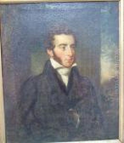 Portrait Of Agentleman Oil Painting by George Chinnery