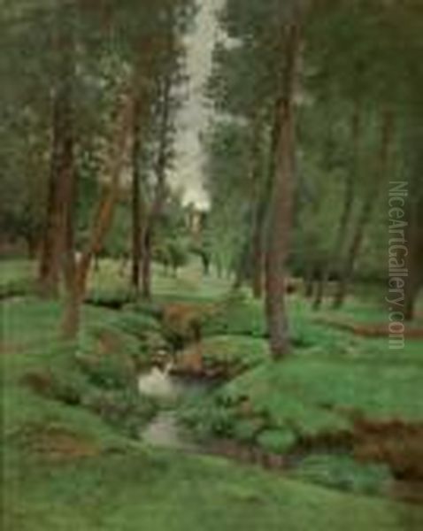 Le Ruisseau En Foret Oil Painting by Antoine Chintreuil