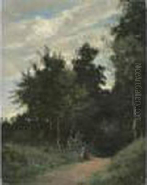 Chemin A L'oree De La Foret Oil Painting by Antoine Chintreuil