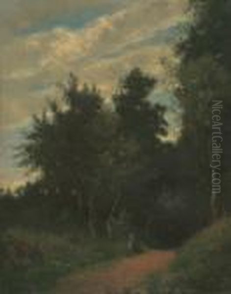 Paysage Oil Painting by Antoine Chintreuil