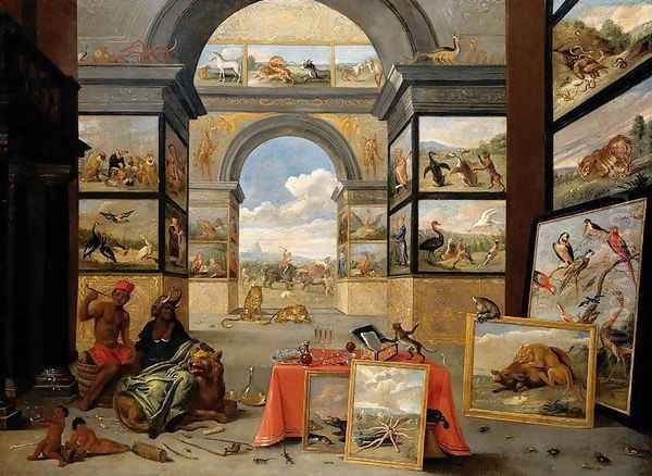 The Continent of Africa 1672 Oil Painting by Jan van Kessel