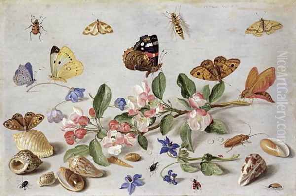 Insects 2 Oil Painting by Jan van Kessel