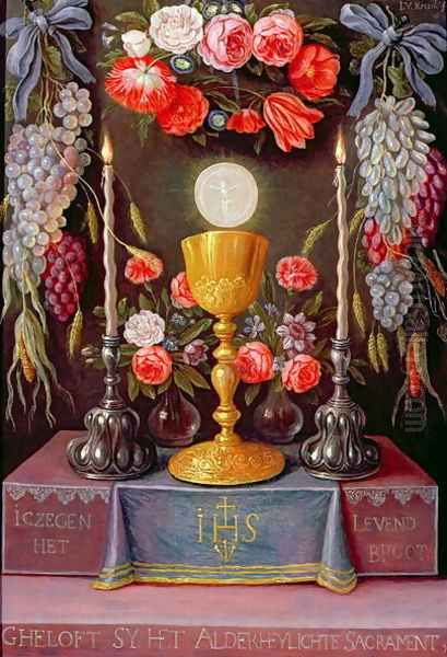 The Eucharist Oil Painting by Jan van Kessel