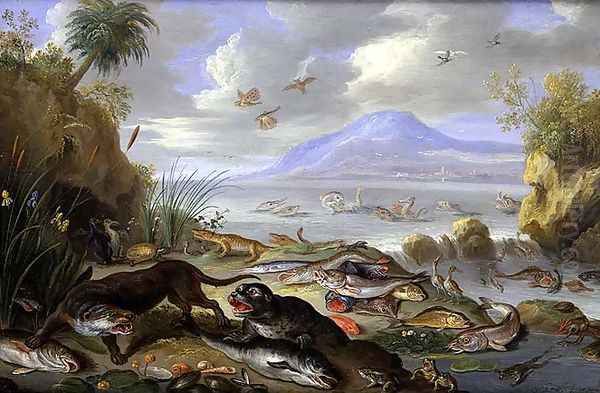 The Element of Water Oil Painting by Jan van Kessel