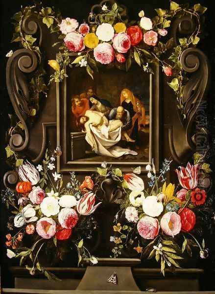 Entombment Oil Painting by Jan van Kessel