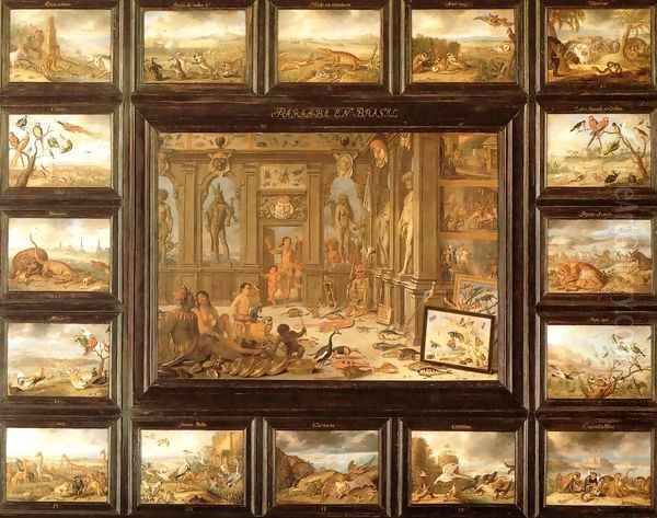 The Continent of America Oil Painting by Jan van Kessel