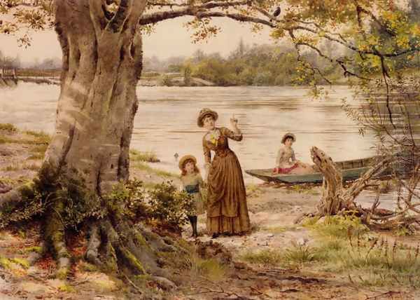 The Black Bird Oil Painting by George Goodwin Kilburne