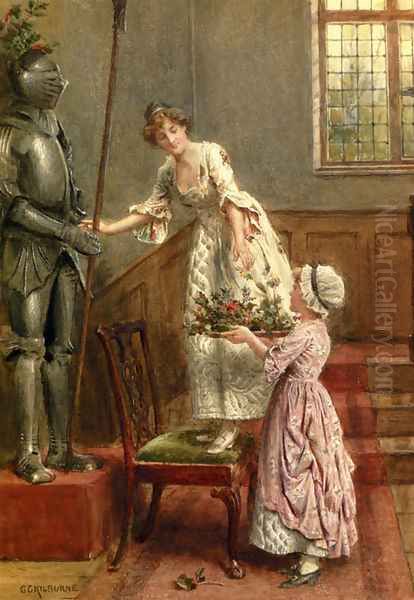 Yuletide Oil Painting by George Goodwin Kilburne