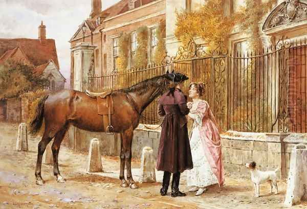 Goodby Oil Painting by George Goodwin Kilburne