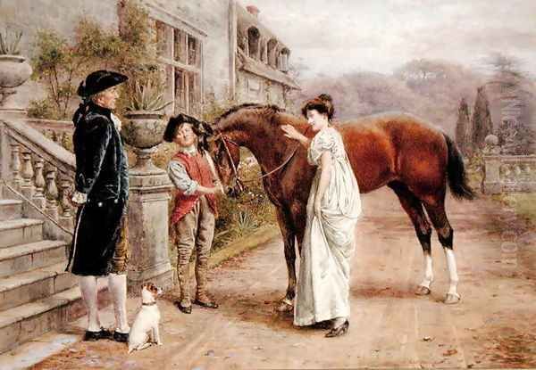 A Favourite Mare Oil Painting by George Goodwin Kilburne